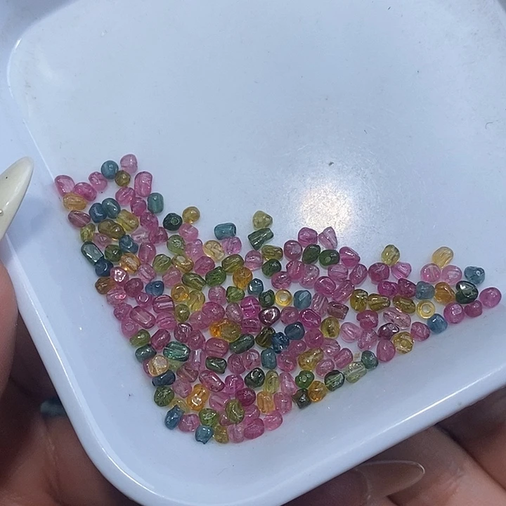 碧玺珠宝半成品未镶嵌全净体