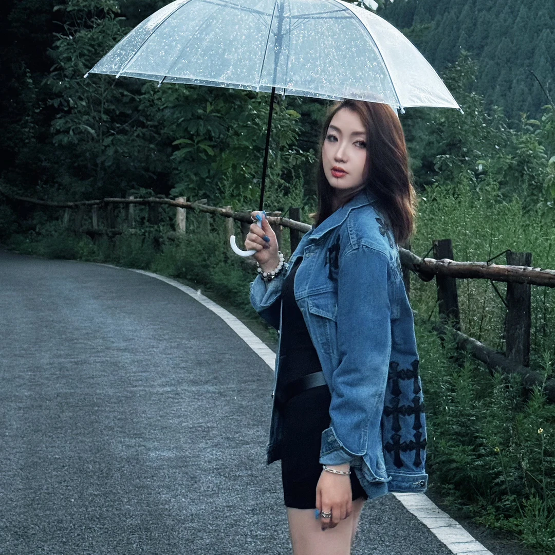 【MDX双十一】秋冬新款休闲百搭十字架牛仔情侣款外套短款长袖夹克