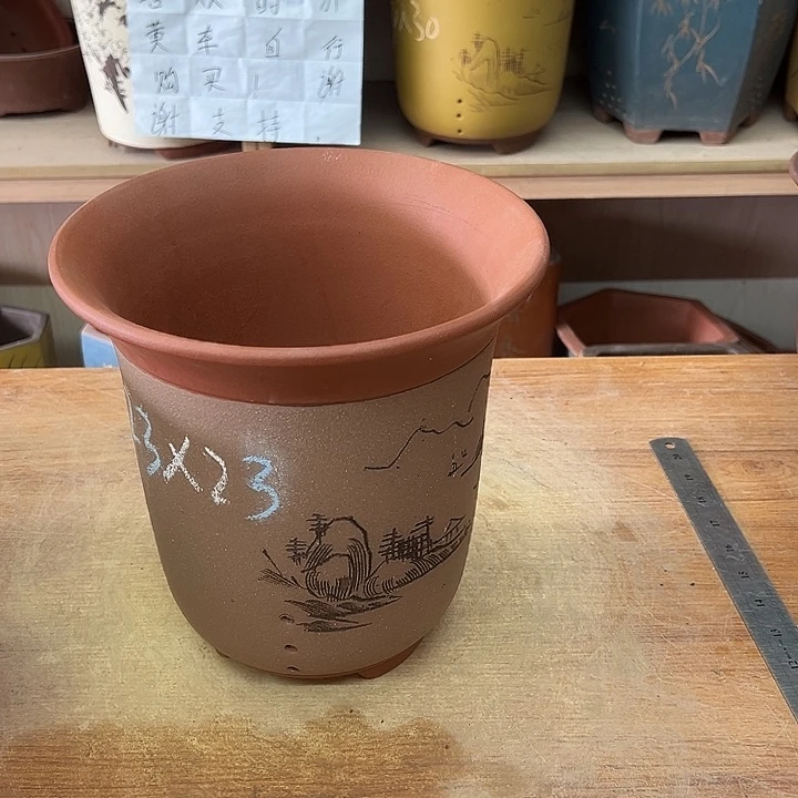 紫砂花盆透气花盆