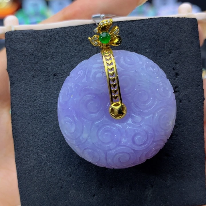 翡翠18K金镶嵌手链翡翠