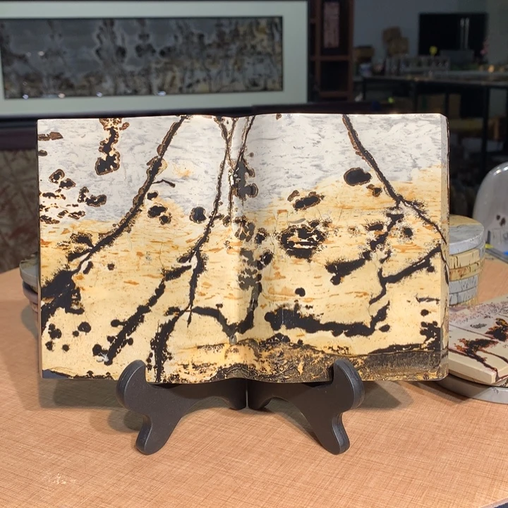 ，广西国画石摆件，收藏观赏