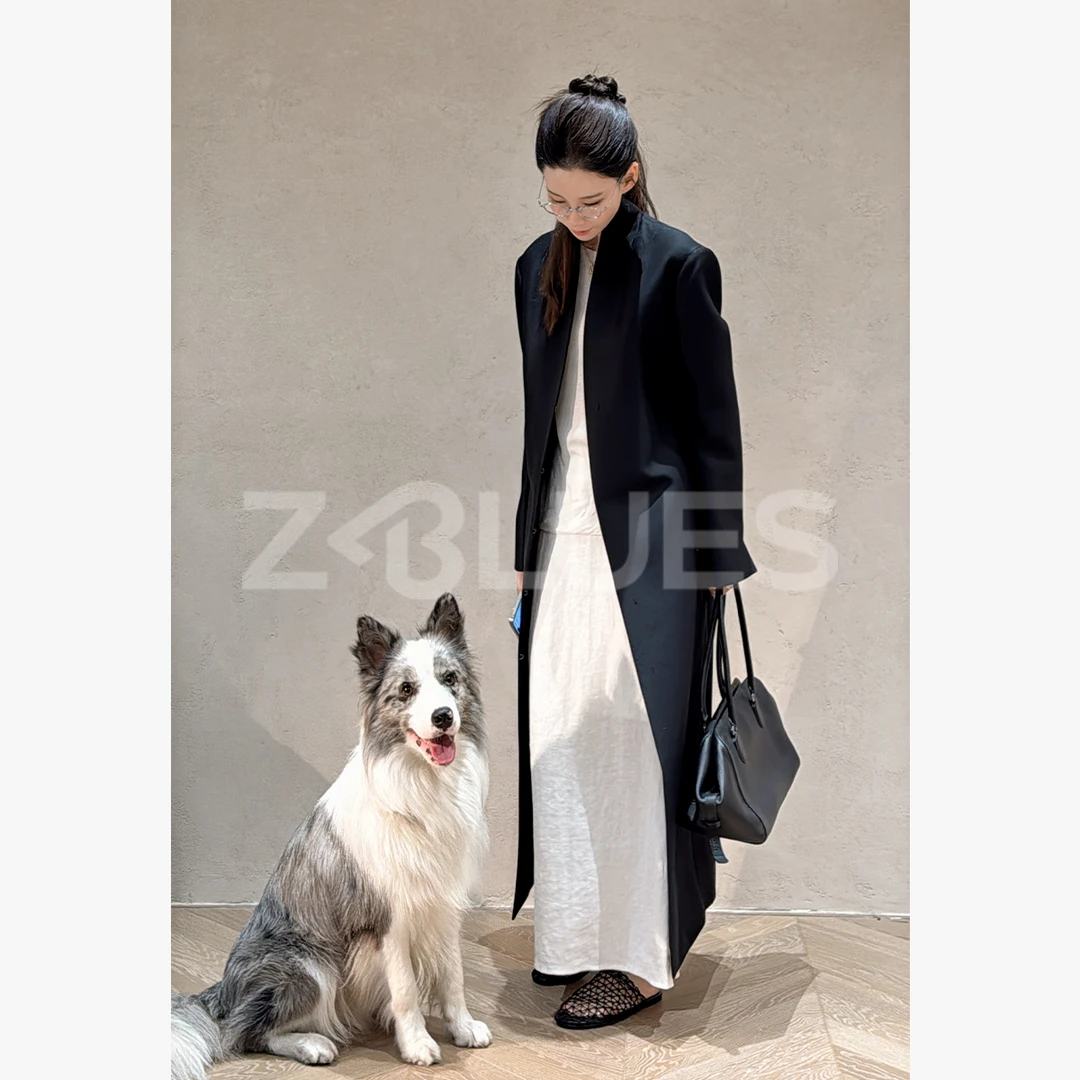 Z.blues【东方禅意】典藏级ROW风6A精纺丝羊毛西装款风衣YZLHKZ0113