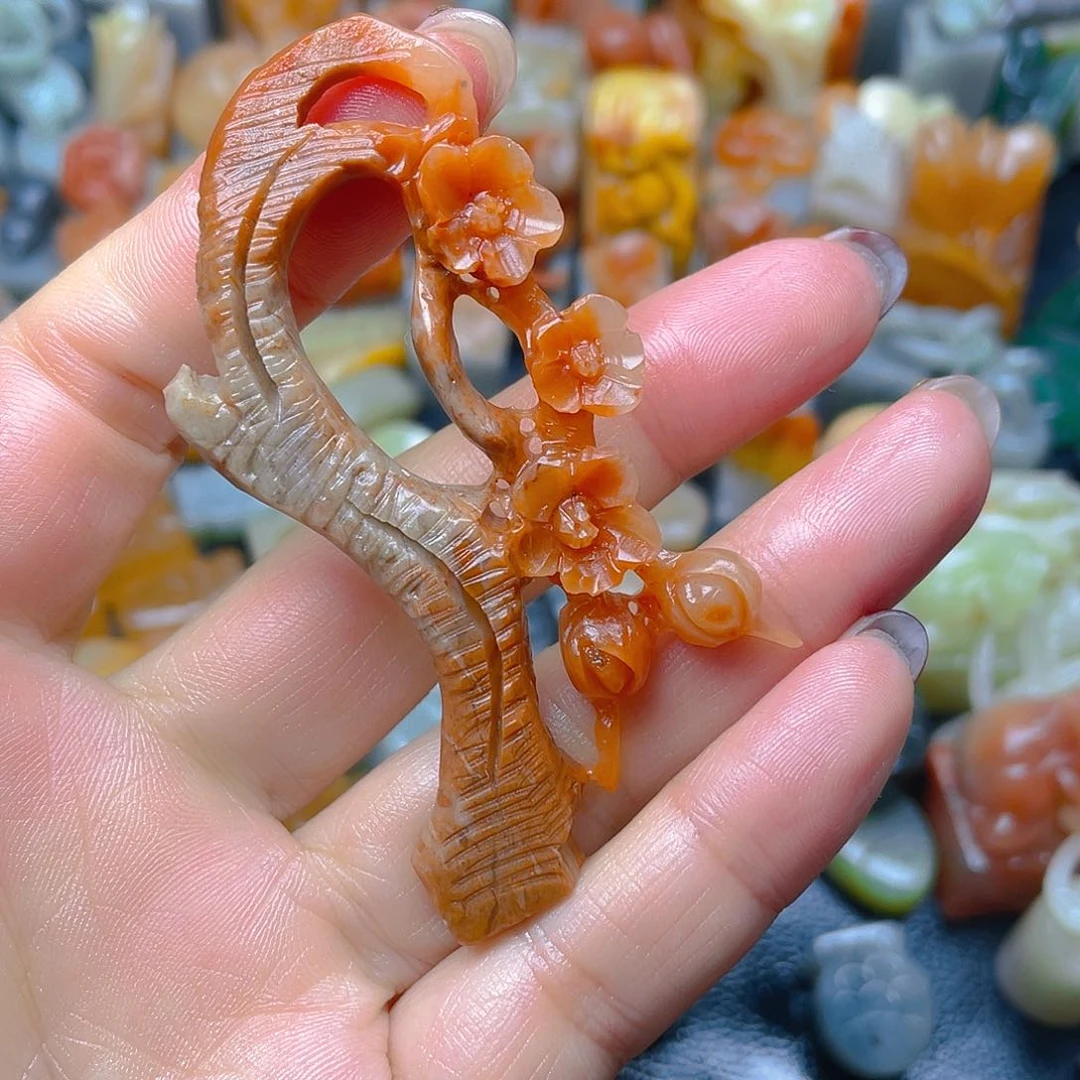 青田石印石花开富贵