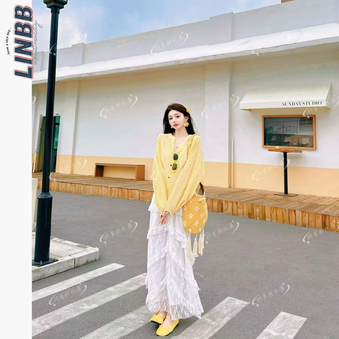 林北鼻-【甜甜圈】韩单丝滑彩扣棉感显瘦韩系衬衫上衣