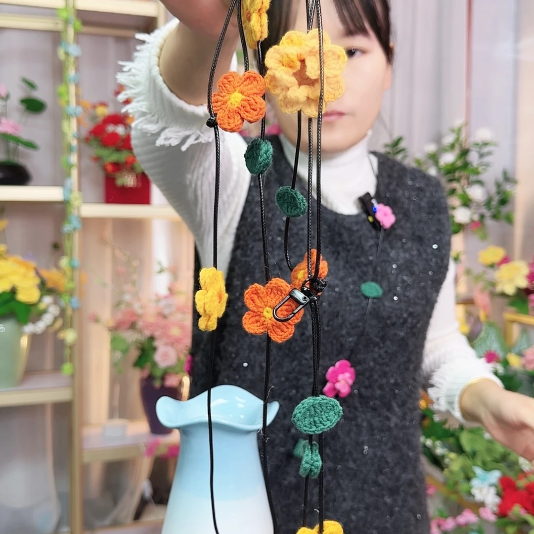 纯手工钩织手工制作手机挂件