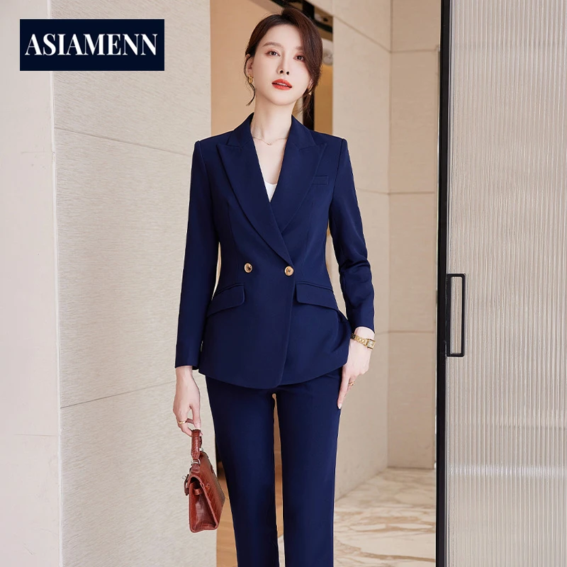 高端总裁职场西装套装秋冬季2025新款职业装气质女神范修身工作服