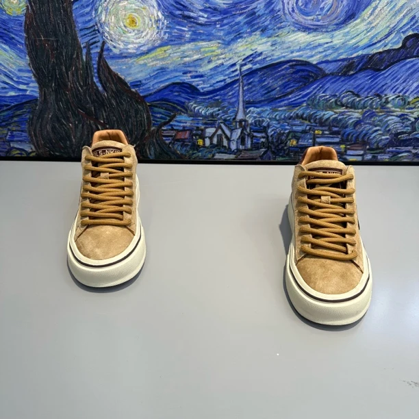 66-533秋季新款男士圆头低帮系带皮面休闲鞋