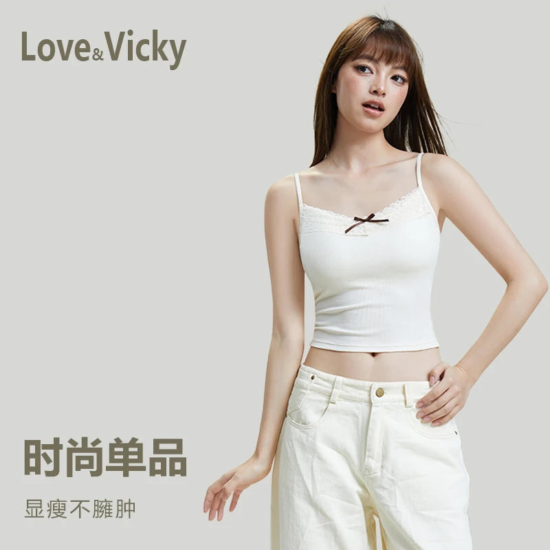 纯欲风小吊带背心女夏季辣妹性感美背百搭修身带胸垫外穿打底上衣