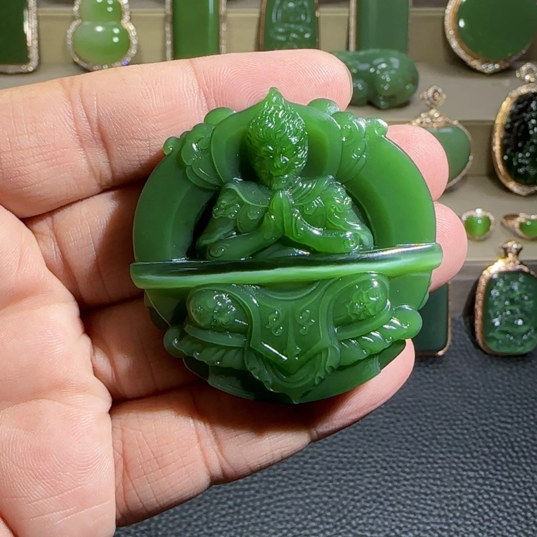 和田玉（碧玉）未镶嵌挂件
