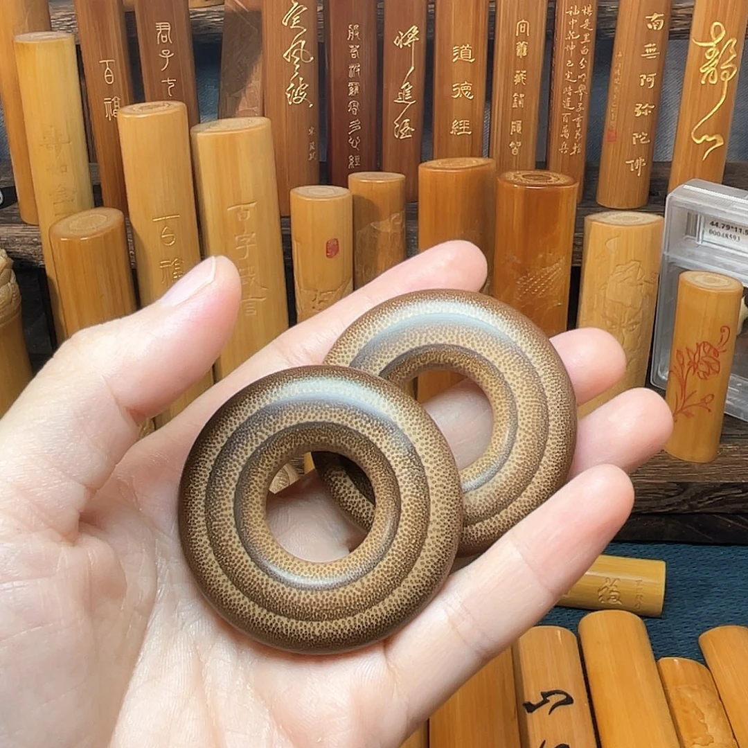 竹精工镶嵌平安扣