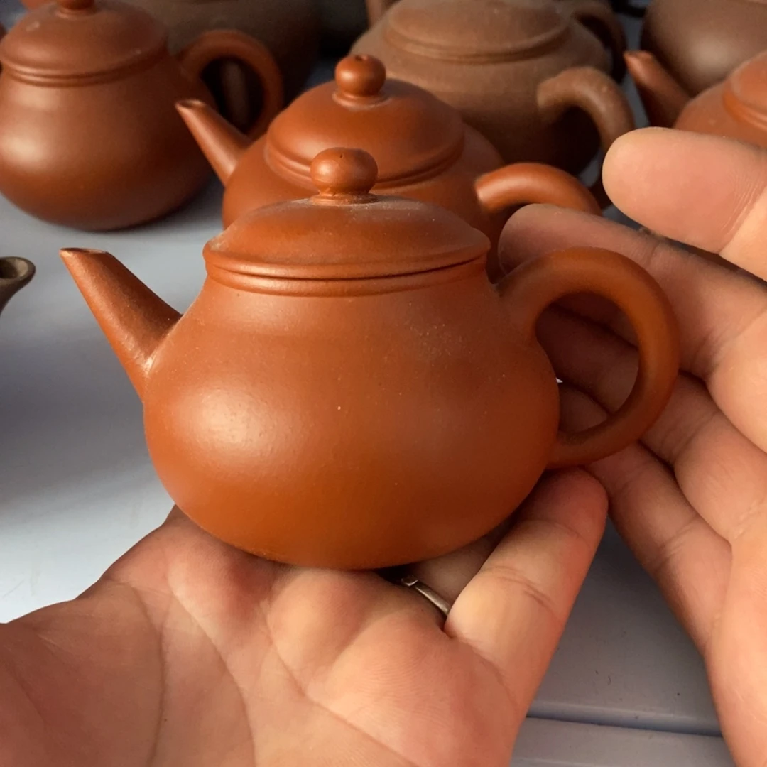 茶壶紫砂老朱泥芭乐水平130cc