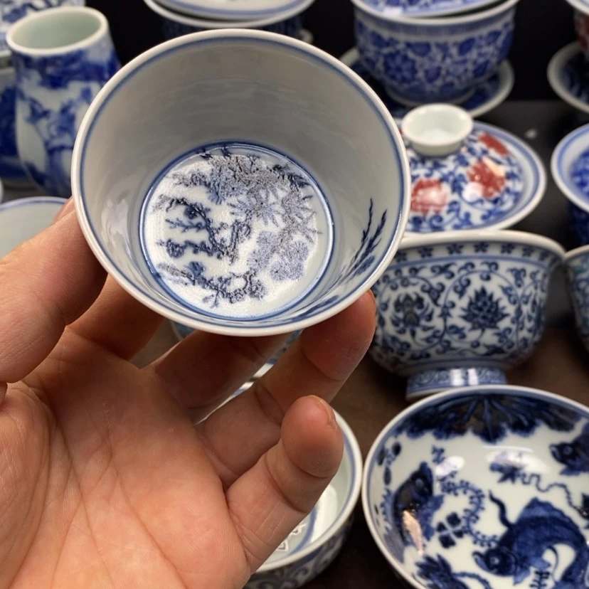 【闪购商品】海*景德镇柴窑微瑕主人杯