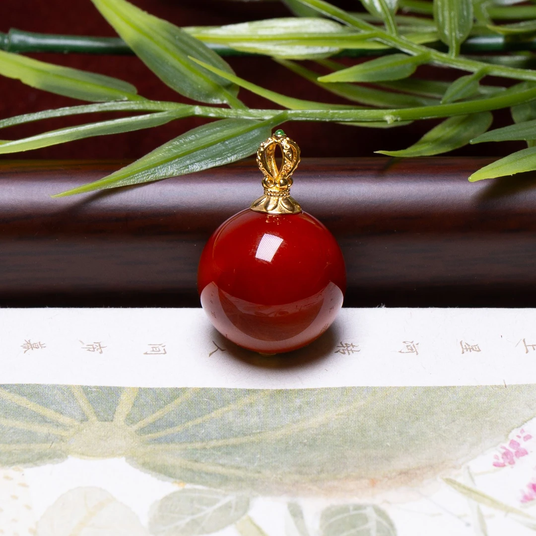 瓦西南红18K吊坠【承禧原矿】SSH50-9152多样性其一