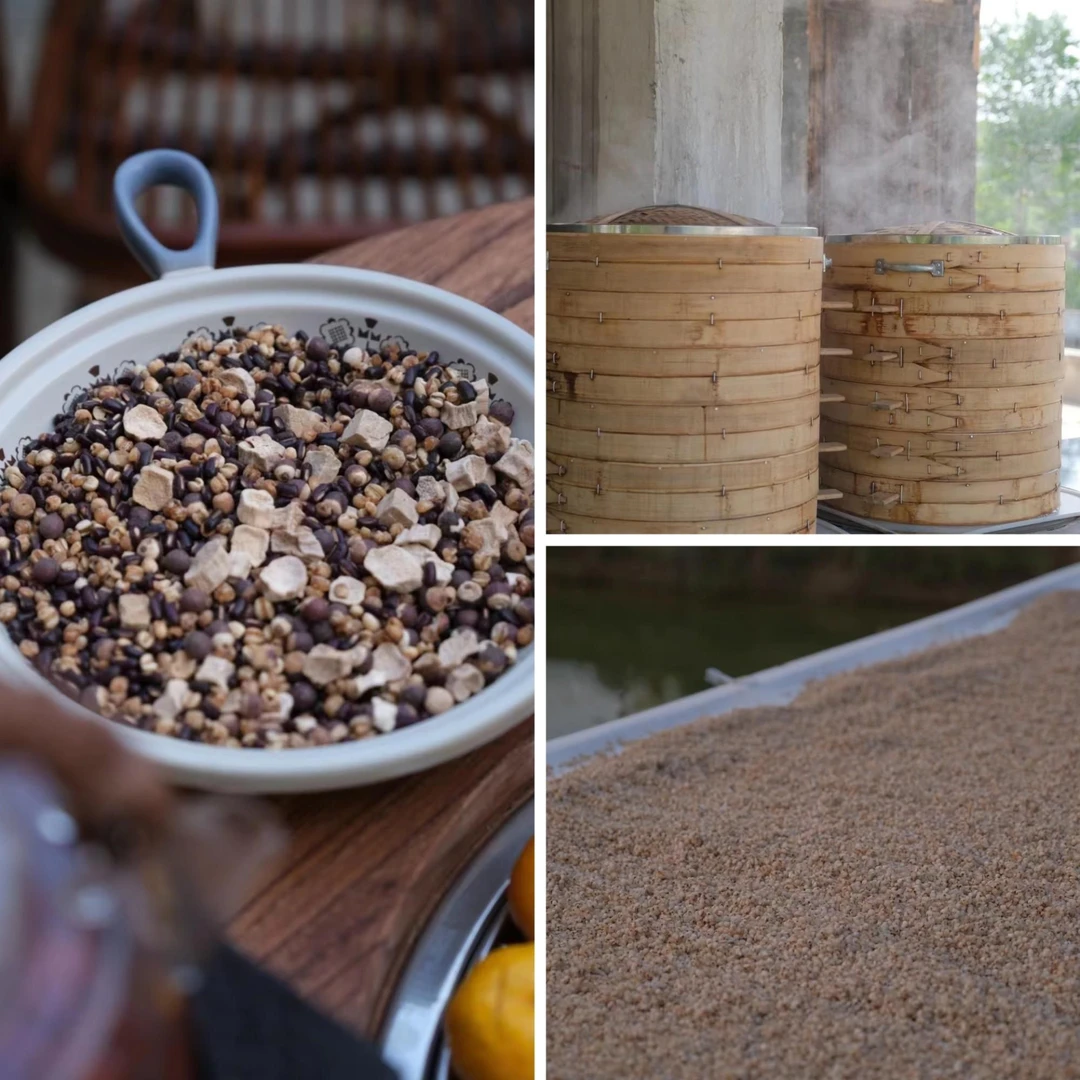 三蒸三晒山药茯苓五舒茶 手工纯粮食熟茶330g/罐