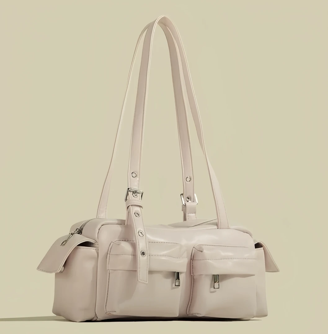 385 白色2025新款时尚轻奢单肩斜跨手拿包