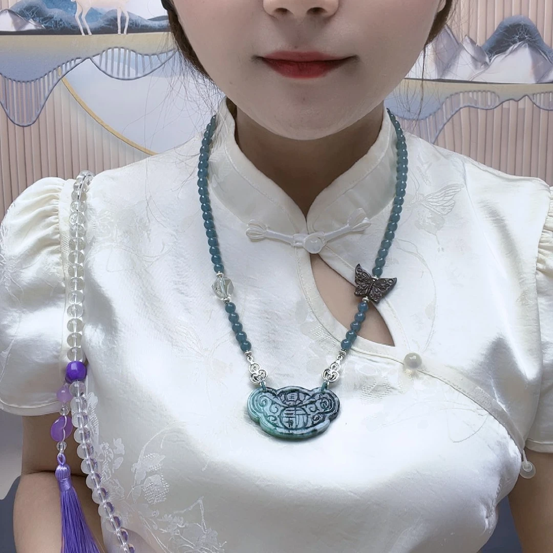 【闪购商品】翡翠未镶嵌颈饰