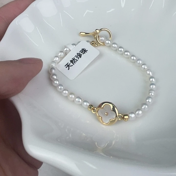 天然珍珠淡水珍珠银S925镶嵌