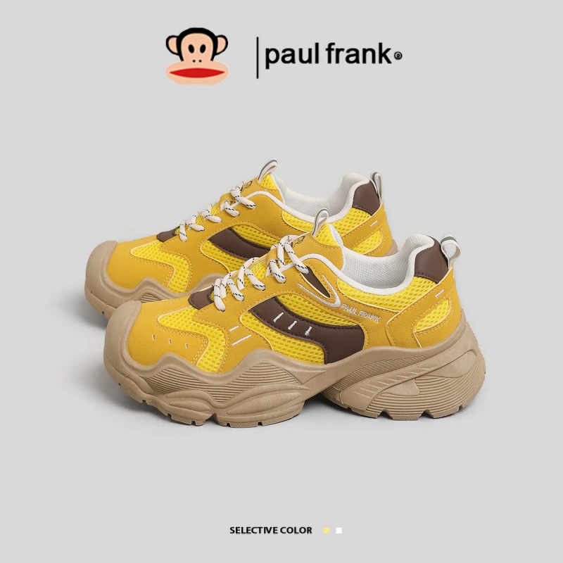 大嘴猴厚底复古老爹鞋女款2025秋冬新款百搭小白鞋增高运动休闲鞋