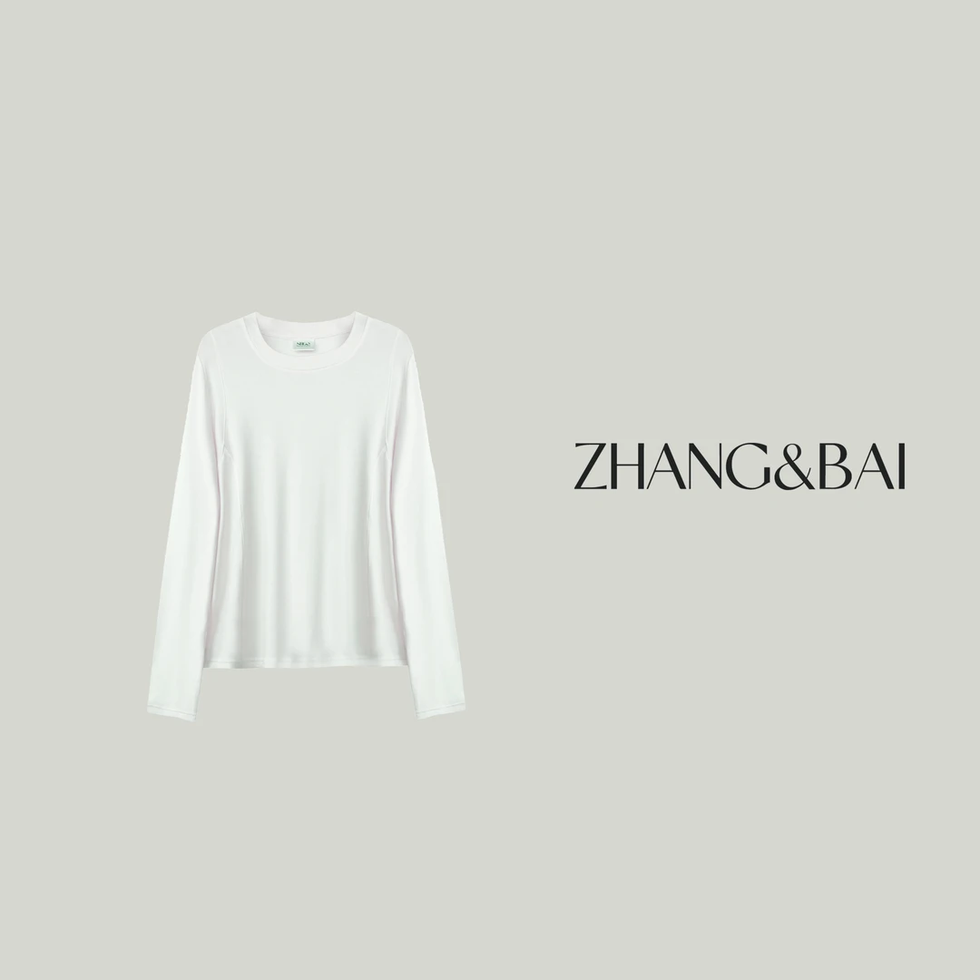 zhang&bai25&SS高定 |【纯净T】极简款女通勤休闲慵懒随性打底衫