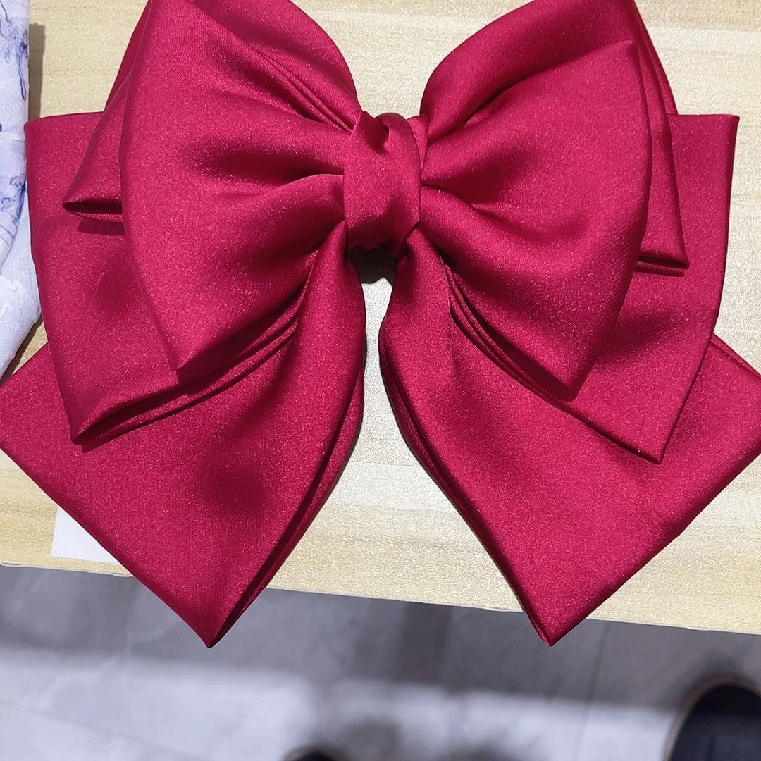 皮质铁合金蝴蝶结发夹