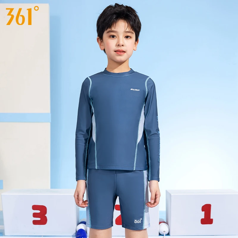 361°儿童泳衣夏季新款户外男中大童宝宝可爱分体式泡温泉游泳衣