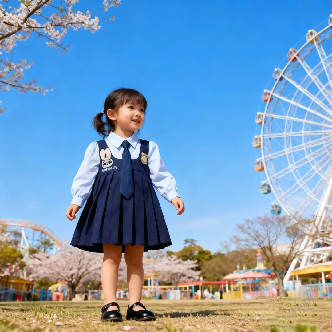 【兔子警官】女童连衣裙公主裙半女裙学院风英伦风套装