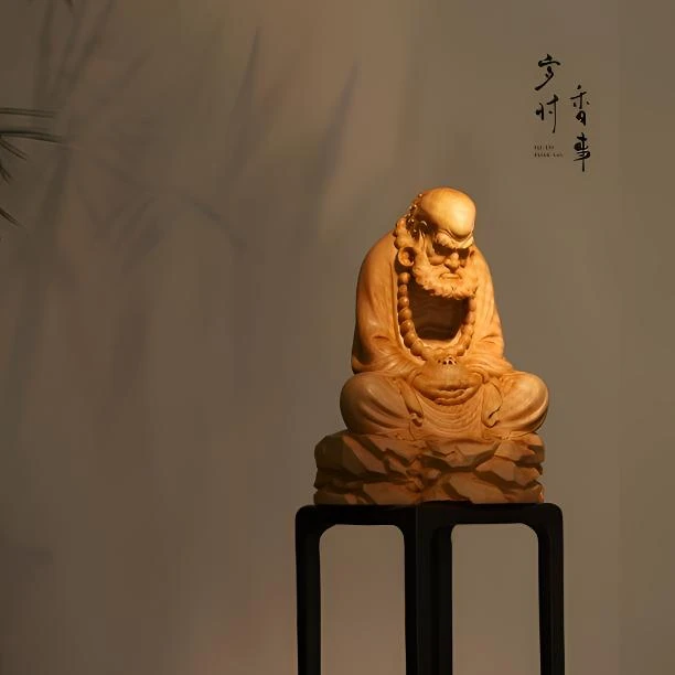 【岁时香事】达摩·黄杨木香炉