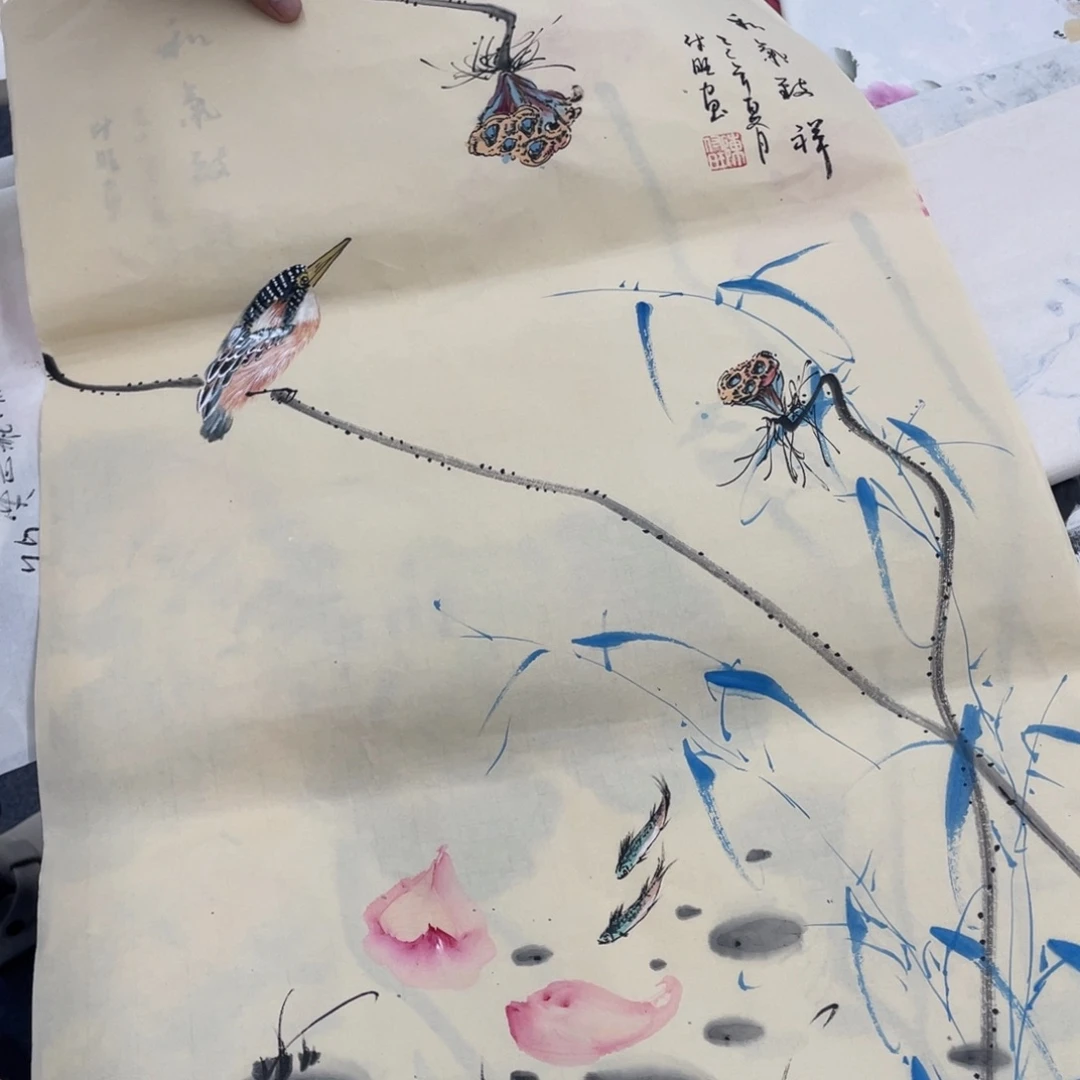 国画手绘国画欣赏一下