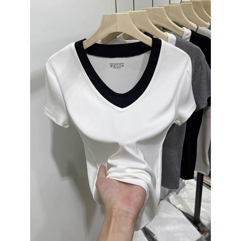 【大仙家】B029 十三行夏款韩式上衣舒适时尚百搭女士夏季