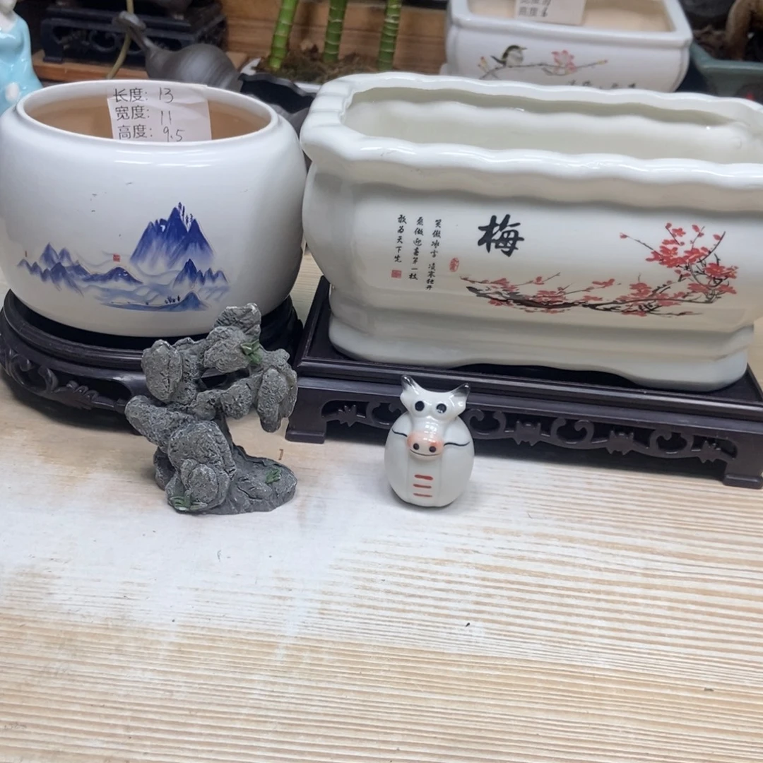 瓷片陶瓷花盆陶瓷艺术