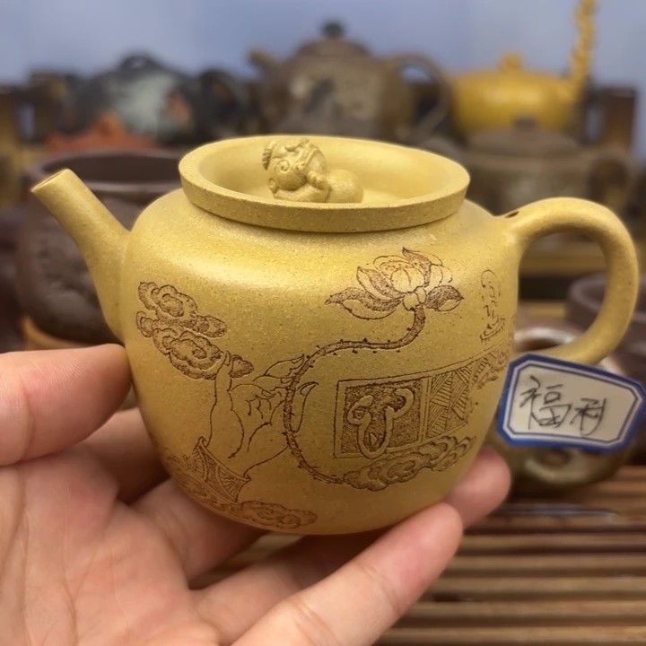 茶壶紫砂貔貅聚宝盆本山段170c