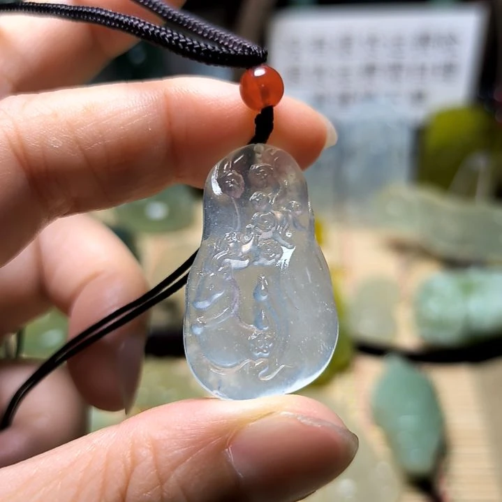 岫玉未镶嵌吊坠(不含链)