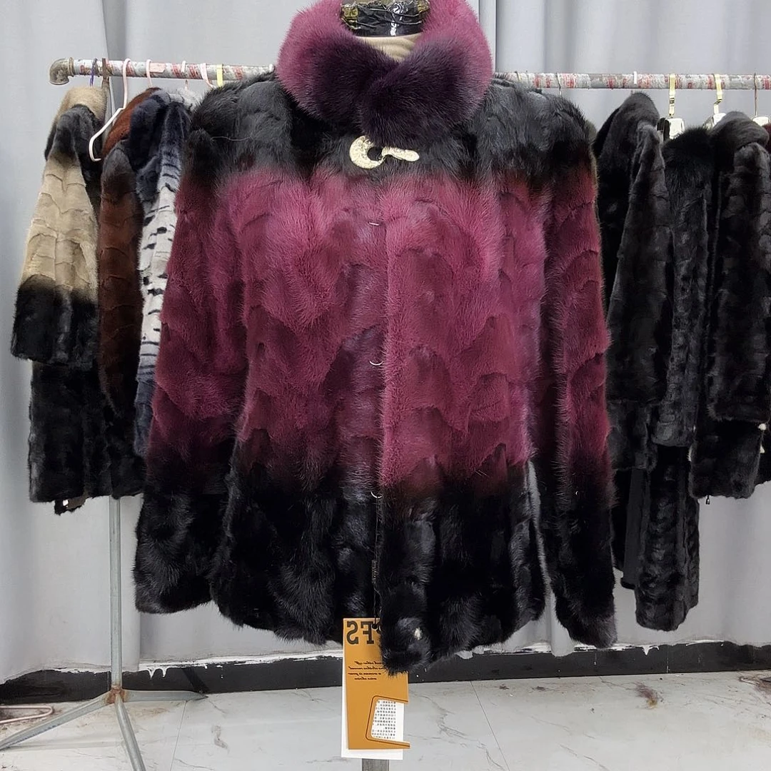 水貂拼貂真皮真毛