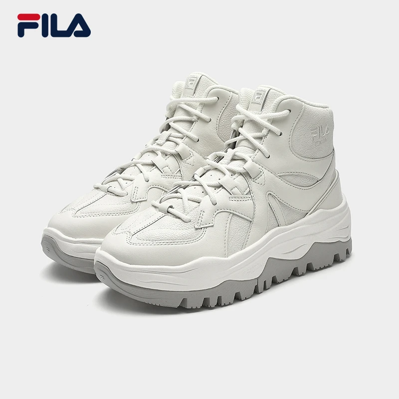 FILA/斐乐【阿米卡】高帮老爹鞋厚底增高百搭摩登马丁靴F12W541198