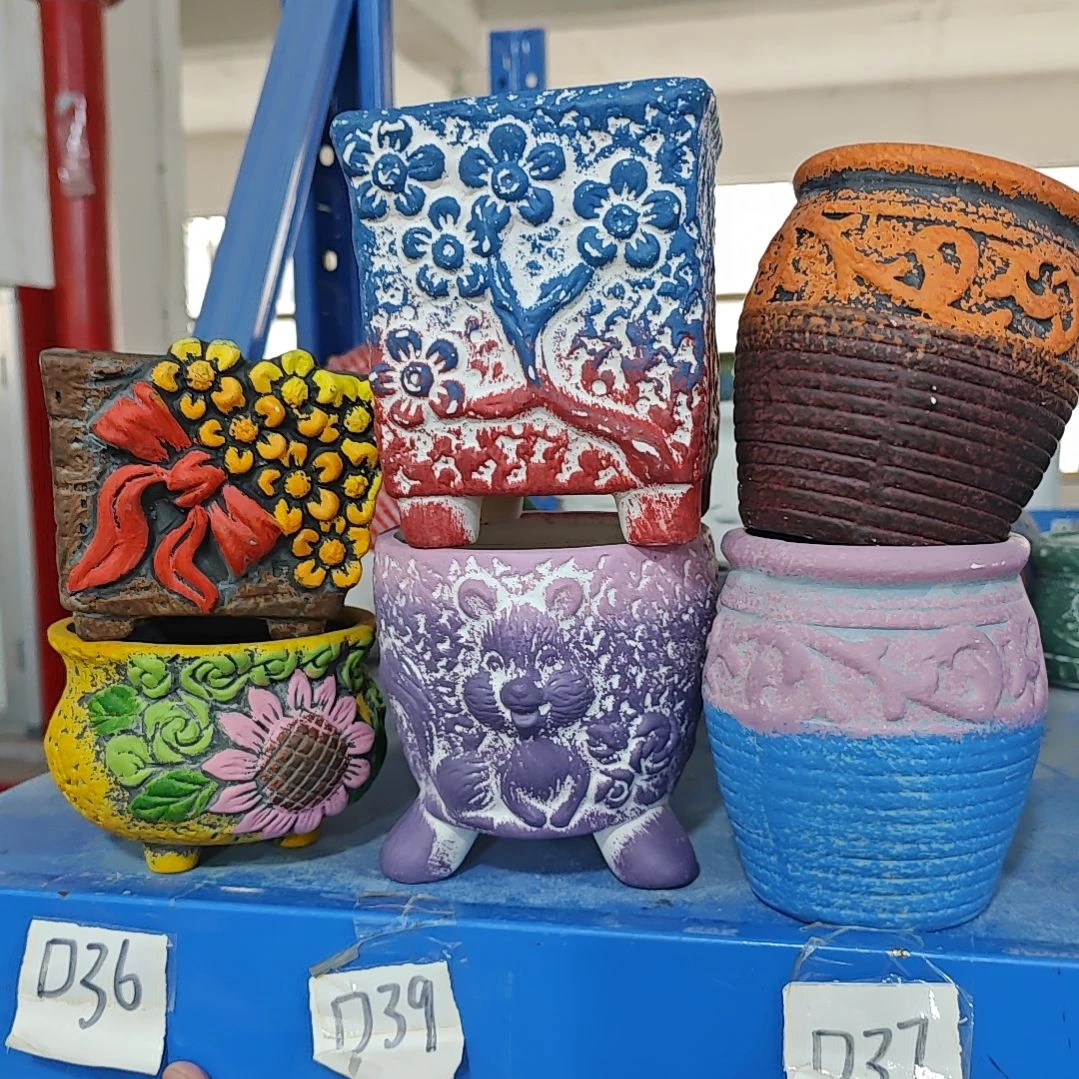 红陶吸水透气的白陶花盆凑满12发货