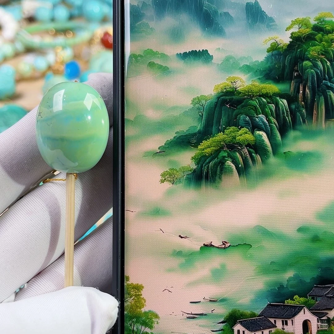 绿松石未镶嵌珠宝奇石