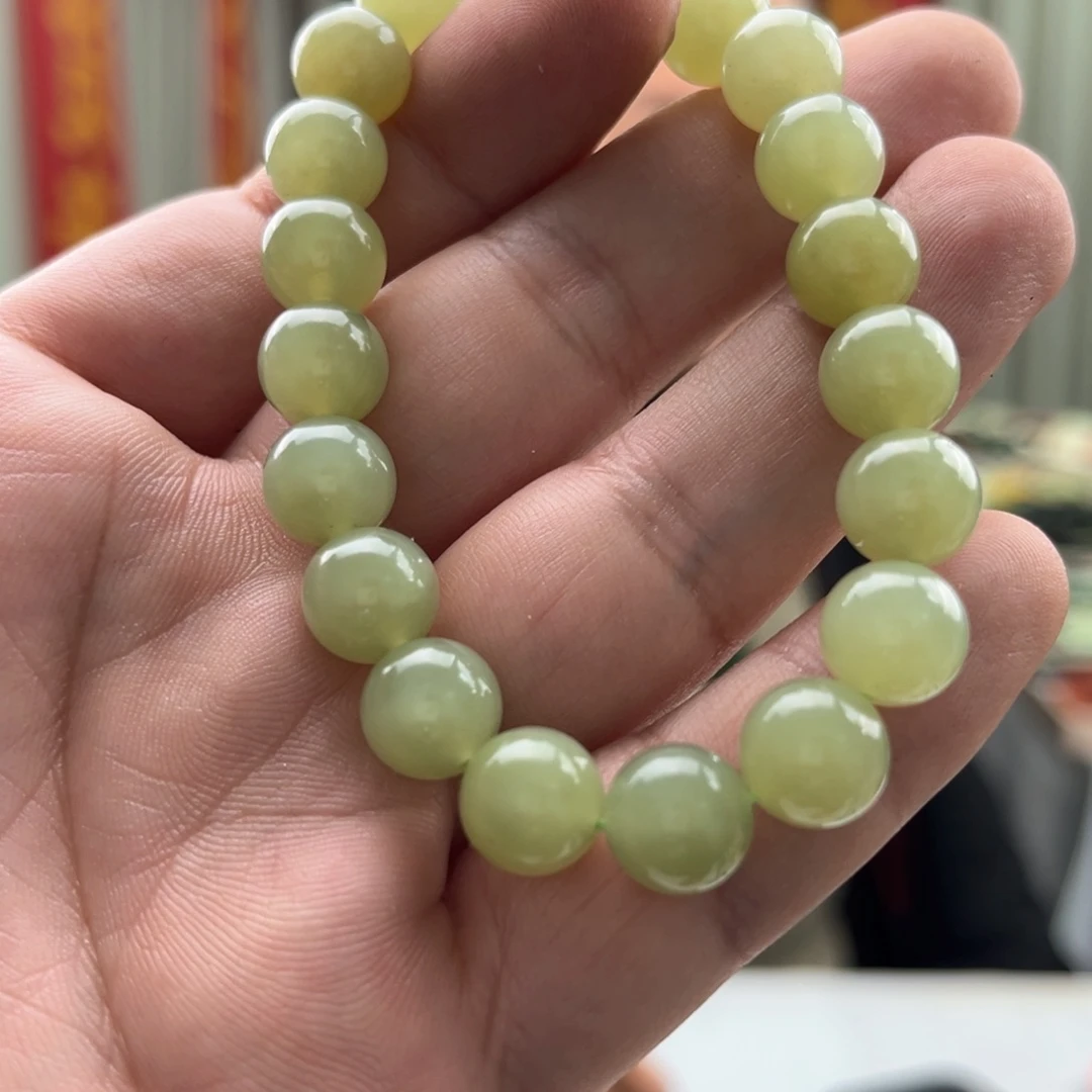 和田玉颈饰未镶嵌和田玉青黄口手串
