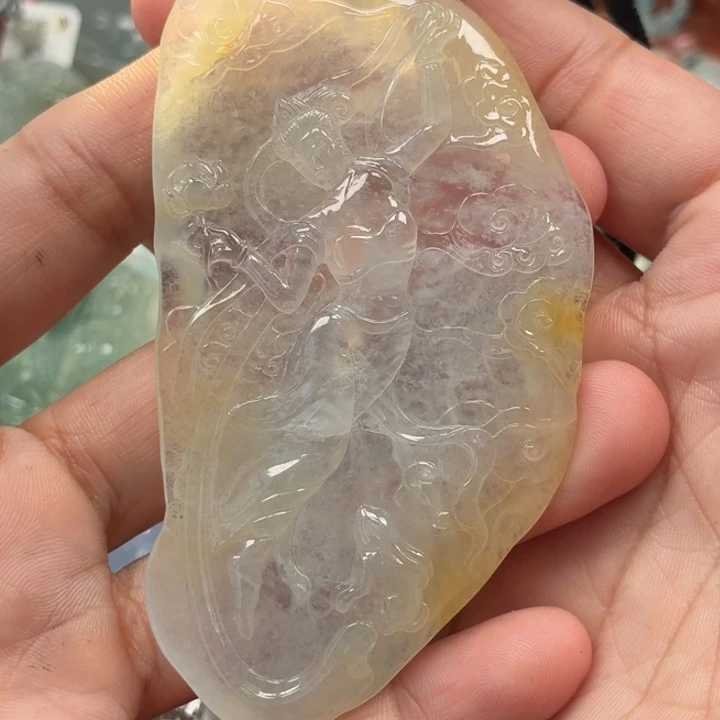 翡翠未镶嵌颈饰天然翡翠a货