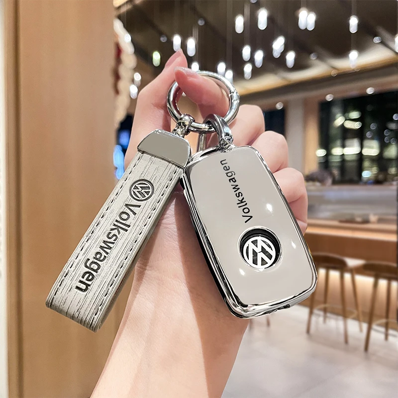 大众桑塔纳钥匙套途观老款18款速腾19朗逸凌渡捷达polo蔚领车壳扣