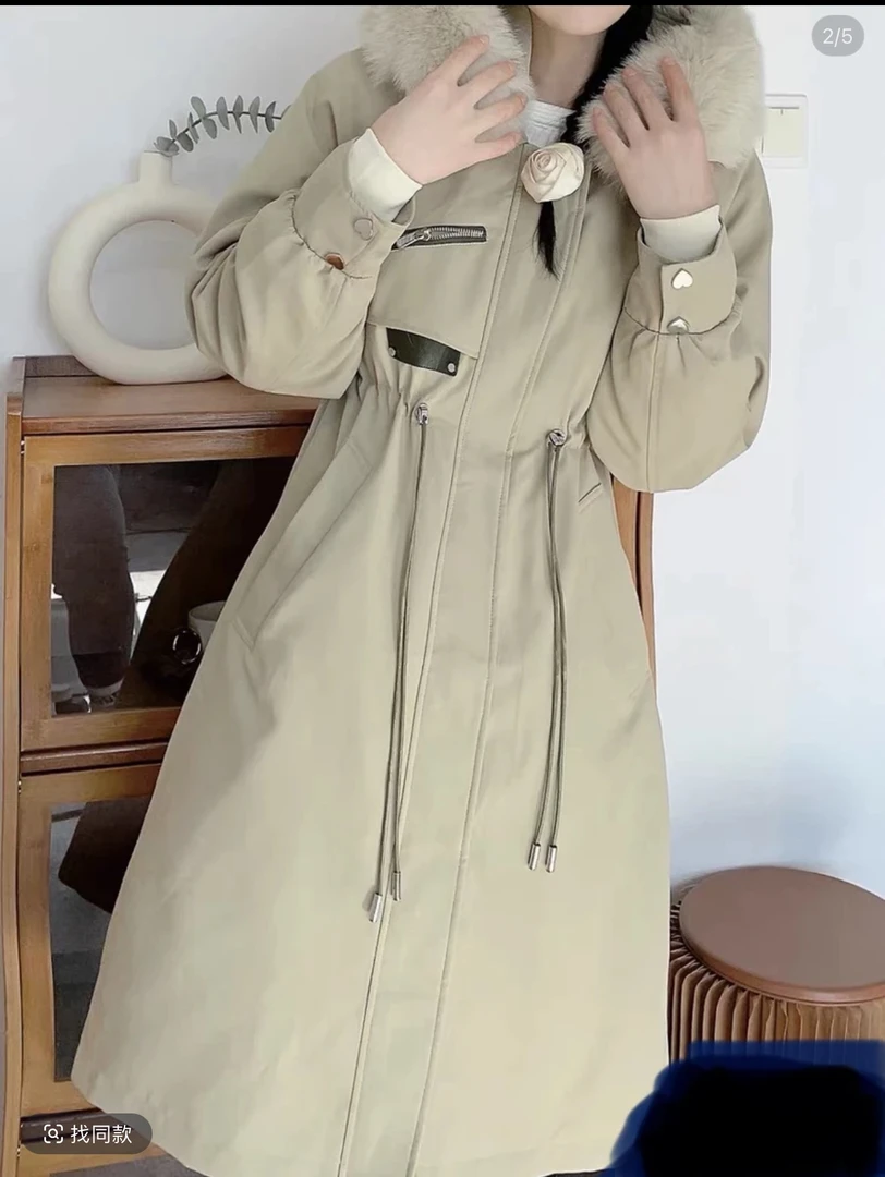 2025新款派克服，内胆可拆卸女款长款时尚休闲女士气质百搭设计师