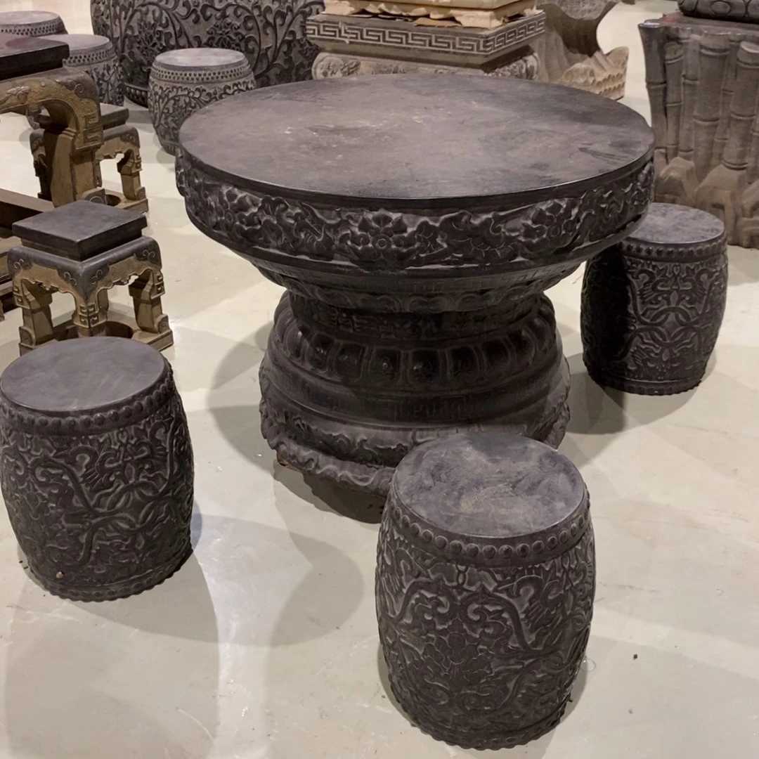 张***红石材青石石桌包邮不管卸车