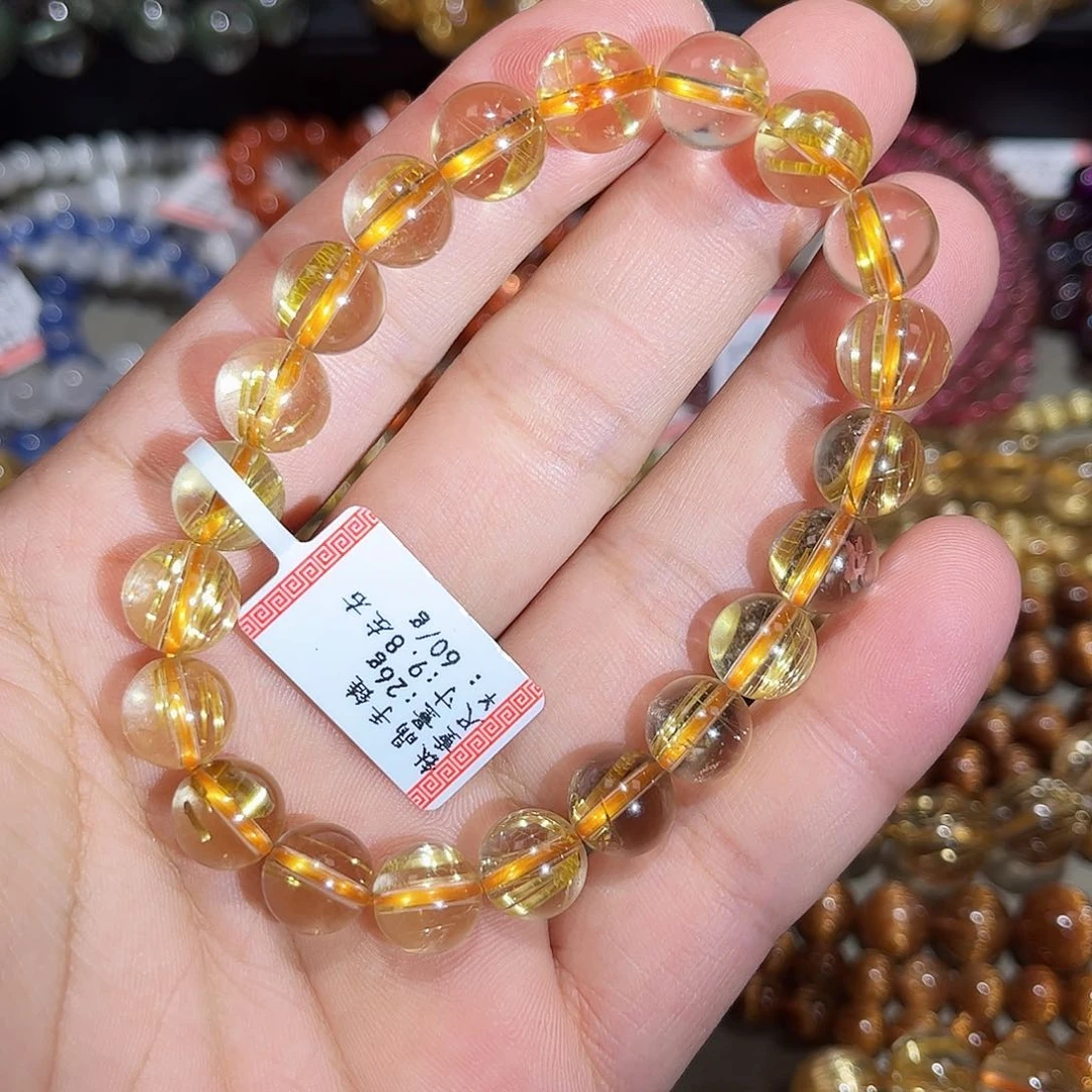 水晶手链未镶嵌钛晶手串