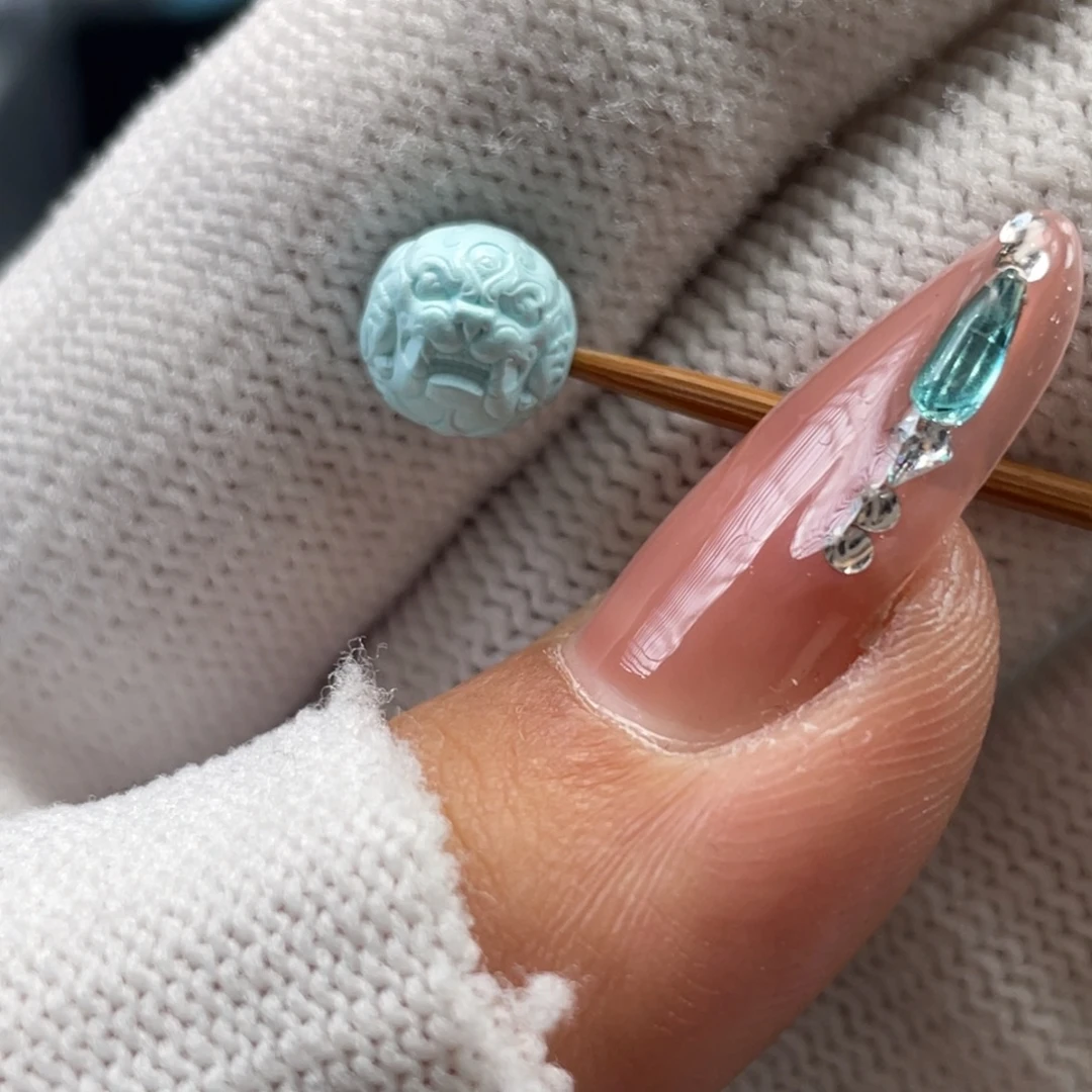 绿松石未镶嵌挂件