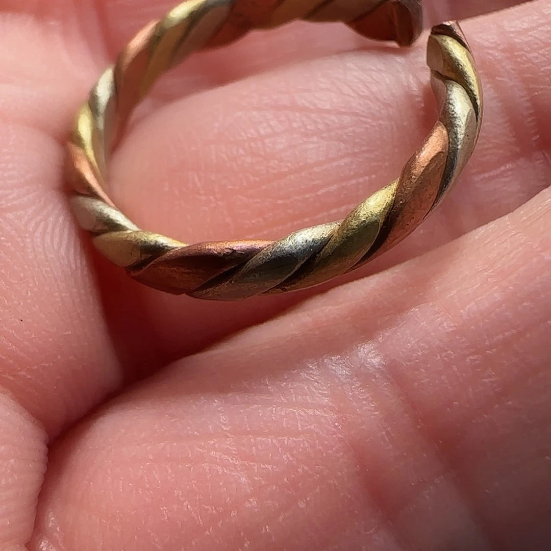 三色铜戒指活口好用