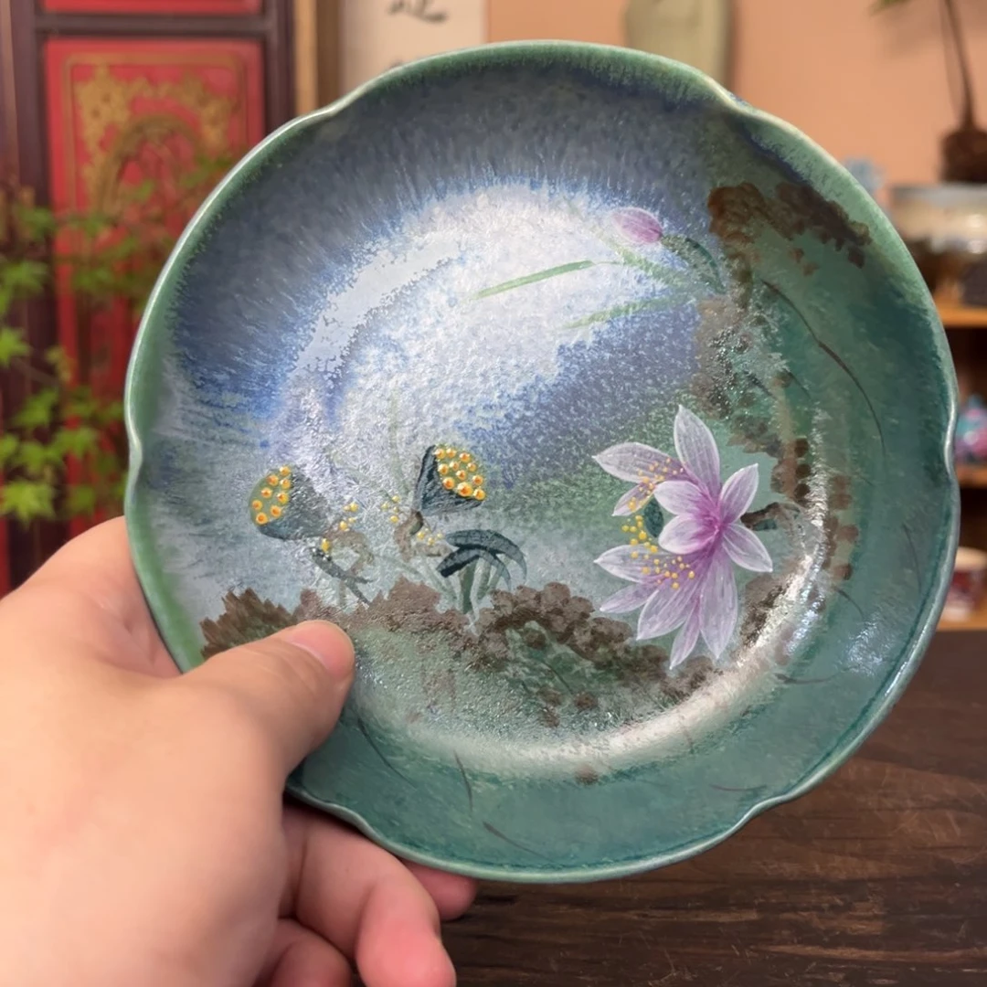 柴烧手工手绘陶瓷