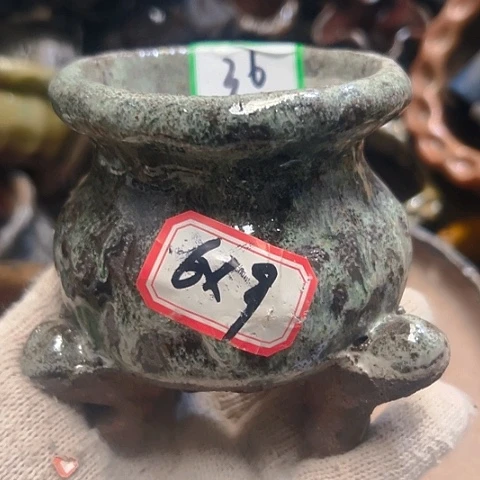 红陶粗陶花盆手工