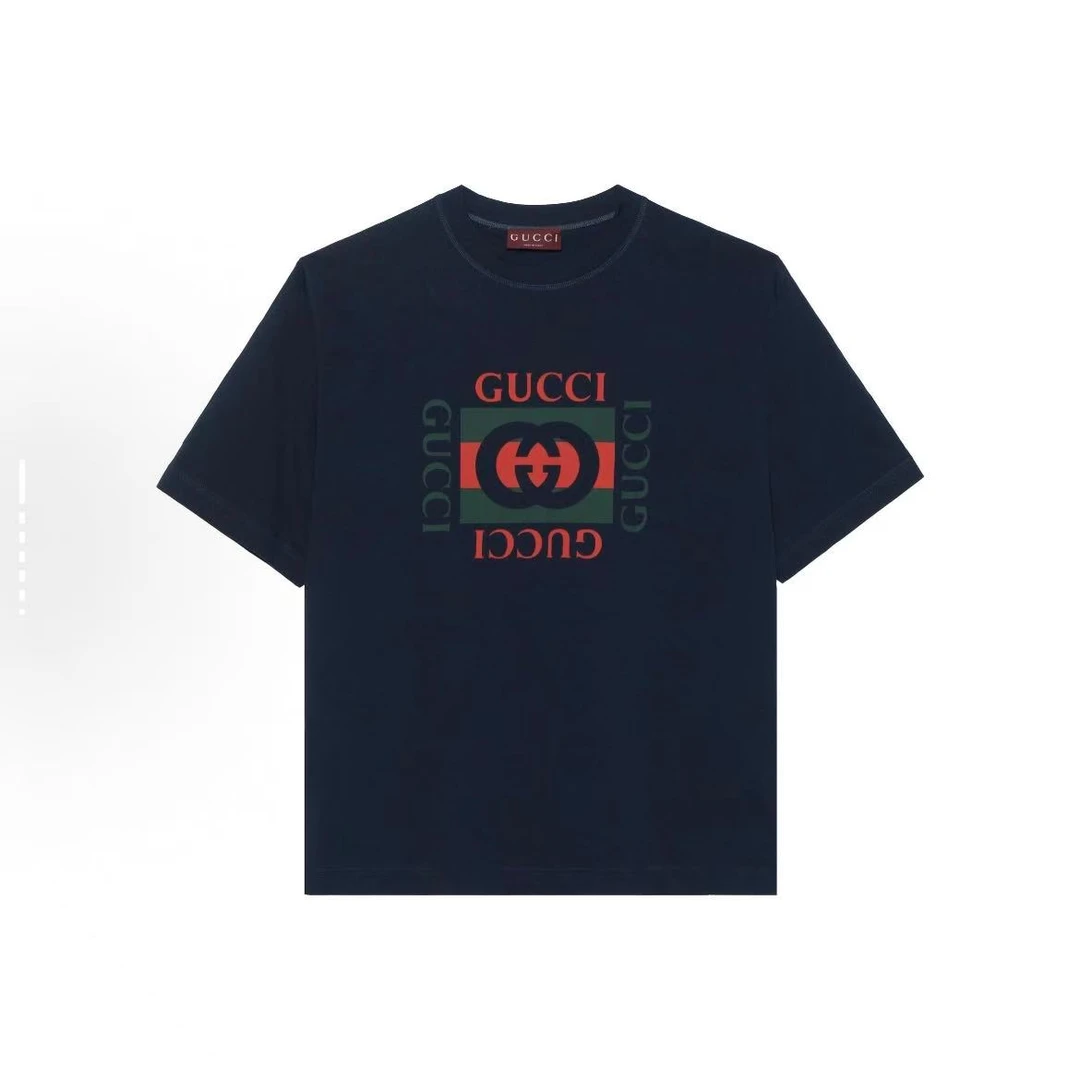 GUCCI/古驰(香港发)印花圆领短袖T恤蓝色784361-XJGKA-4735/BCJ