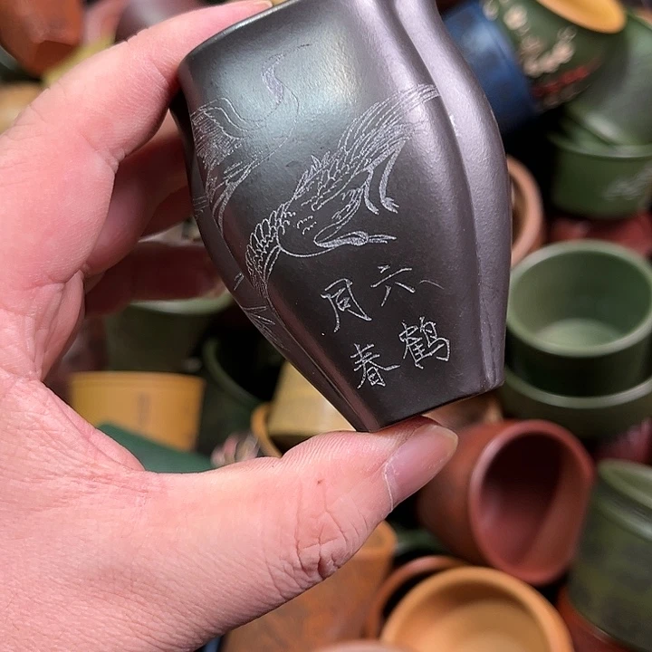 紫砂茶杯全手工紫砂主人杯