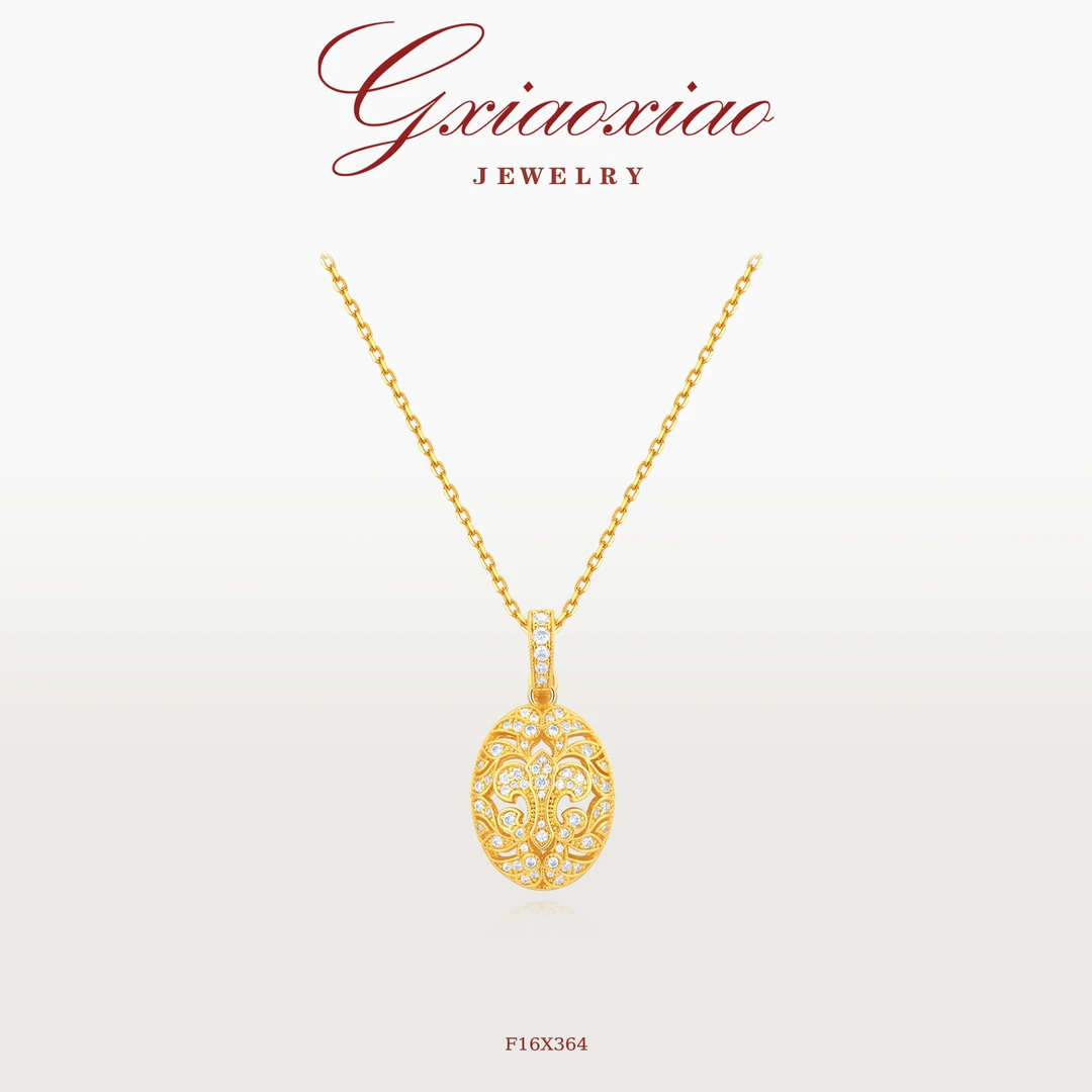 GXIAOXIAO轻奢高级感气质百搭椭圆鸢尾花F16X364新年礼物