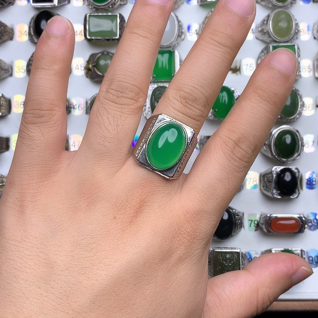 玛瑙/玉髓戒指合金